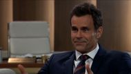 General Hospital's Drew happily discussing the esplanade. | Image Source: Hulu
